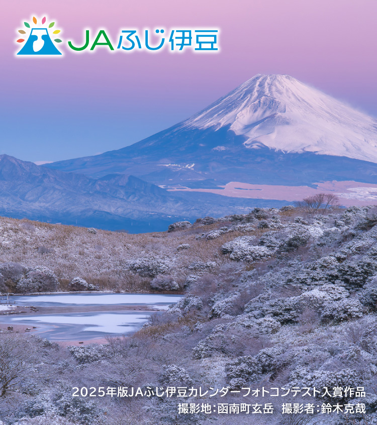 2025年版JAふじ伊豆カレンダーフォトコンテスト入賞作品_1月