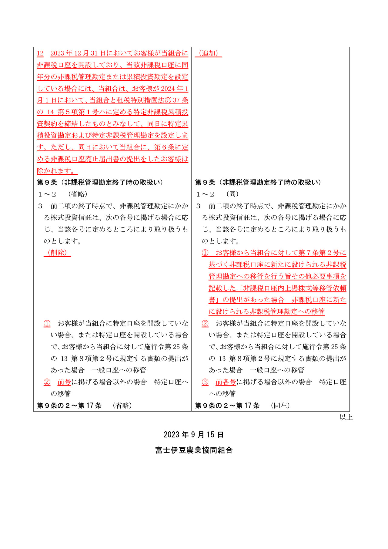 01_（差替後）添付資料３－１　定型約款ＨＰ掲示用：ＮＩＳＡ約款の「読替表」-(1)-2