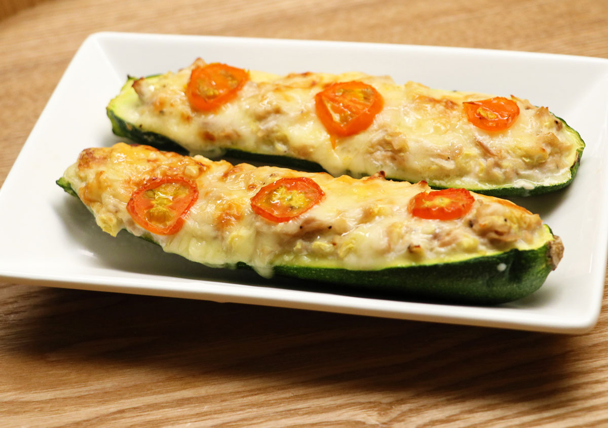 ズッキーニの丸ごとチーズ焼き