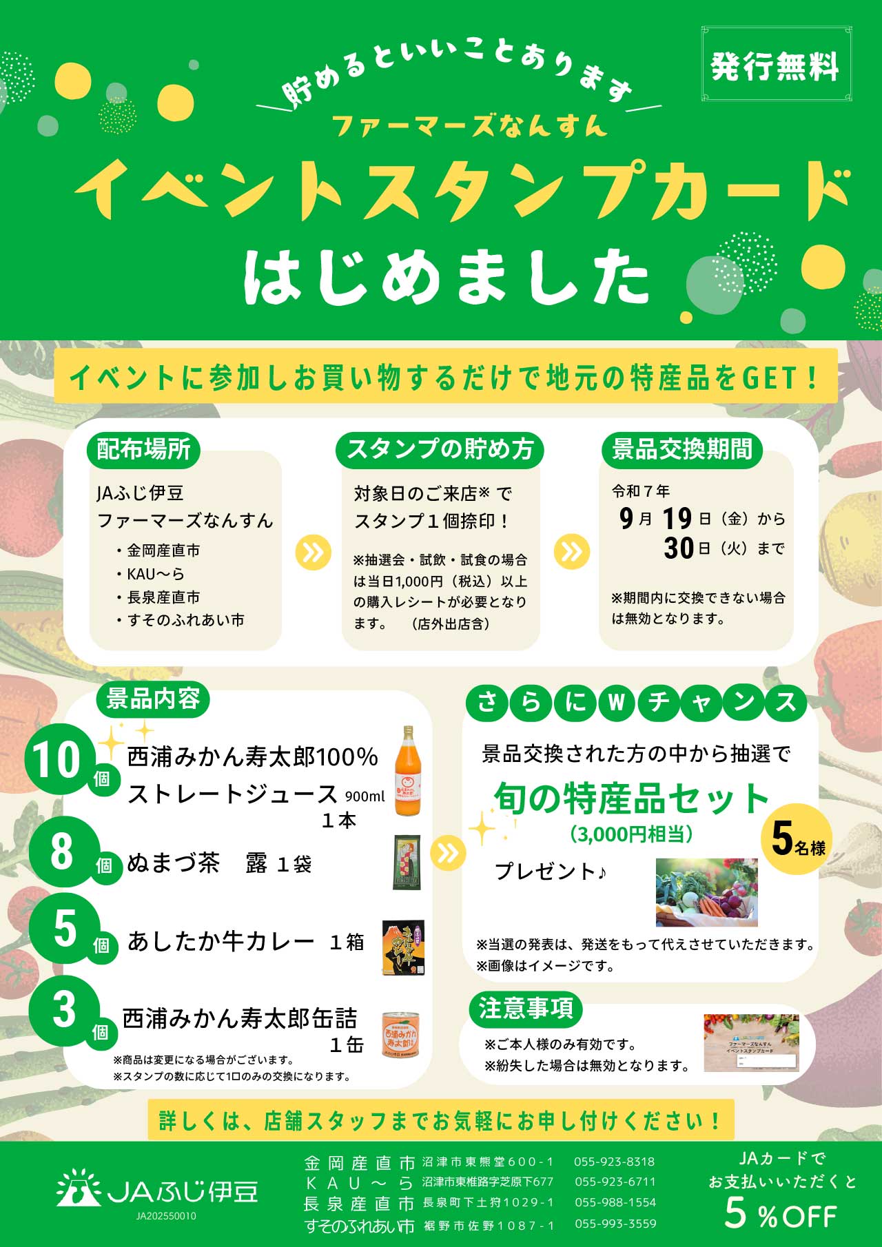 イベントスタンプカードチラシ1